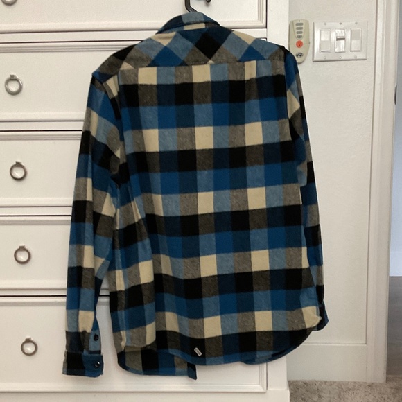#0398 Blue Flannel Size L Brand Ralph Lauren - Picture 2 of 3